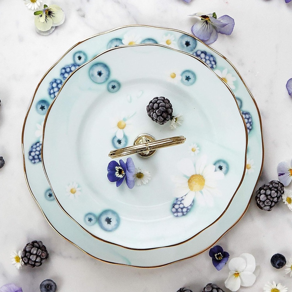 Royal Albert Alpha foodie 2 tier cake stand
